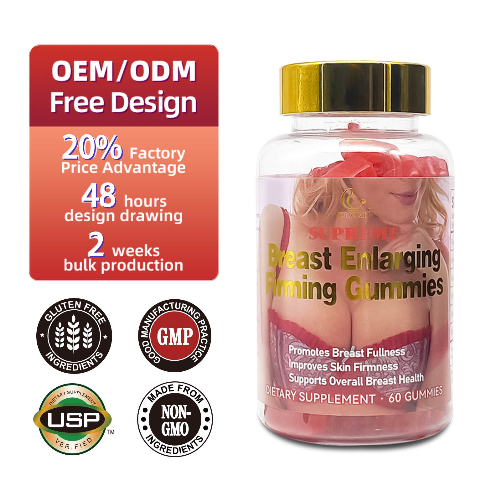 Bust Firming & Nourishing Support Gummies