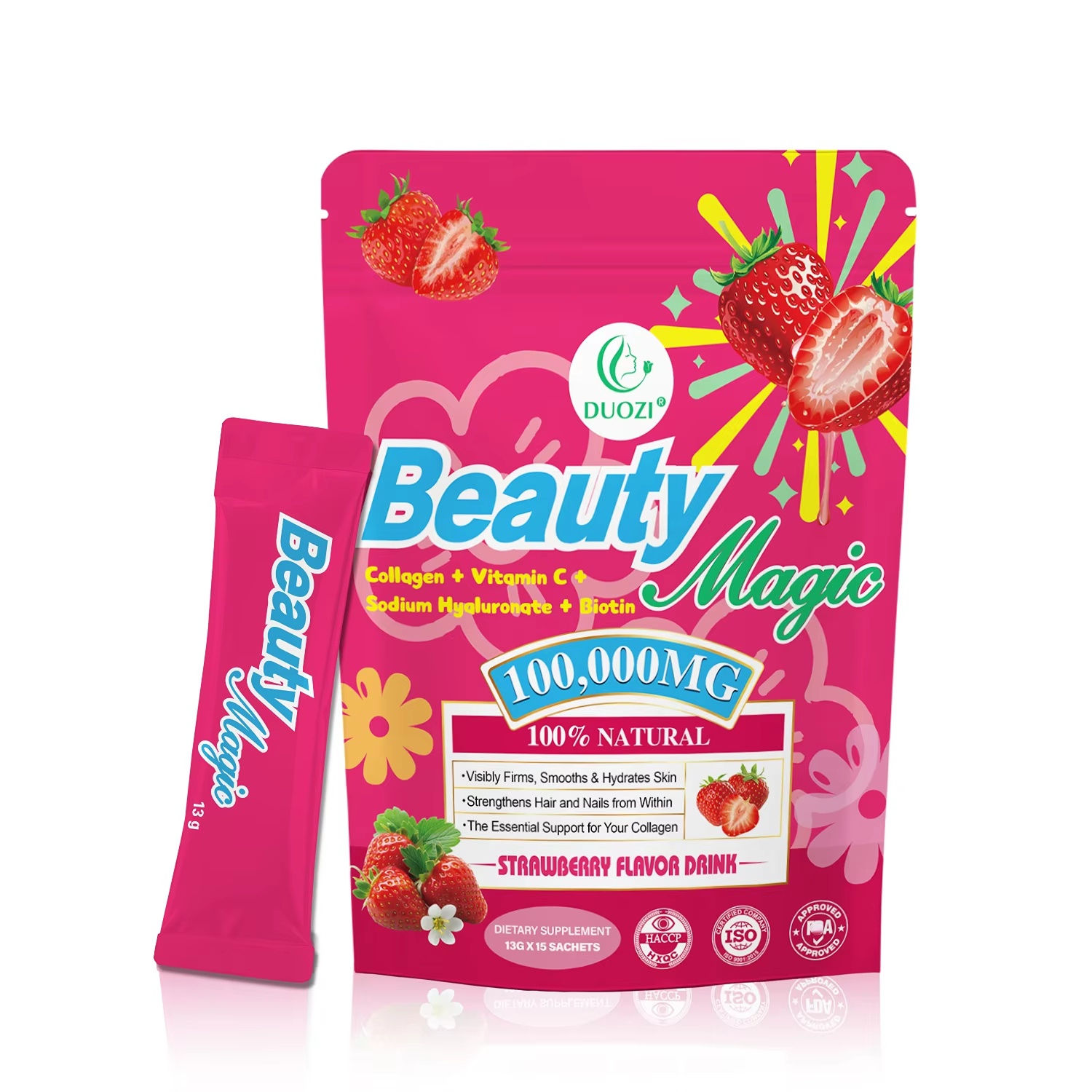 Duozi Collagen Supplement Manufacturer | Private Label Collagen with Vitamin C Beauty Formula | DUOZI