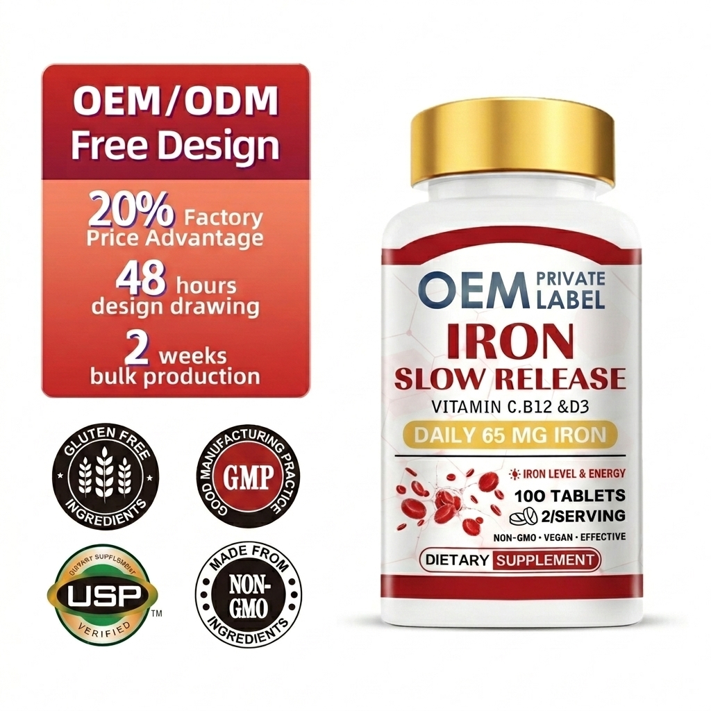 DUOZI IRONE Slow Release Iron 65mg Triple Support