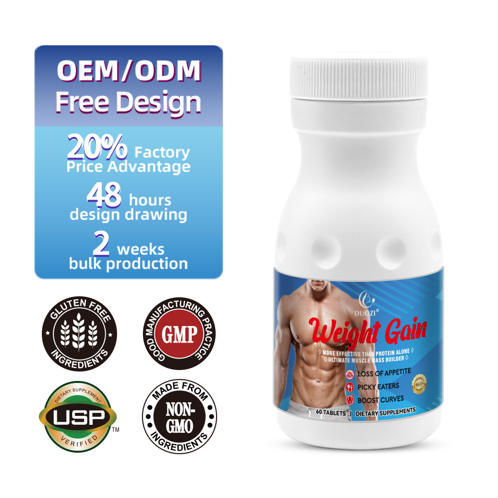 Pure Natural Weight Gain Tablets for Muscle Curves