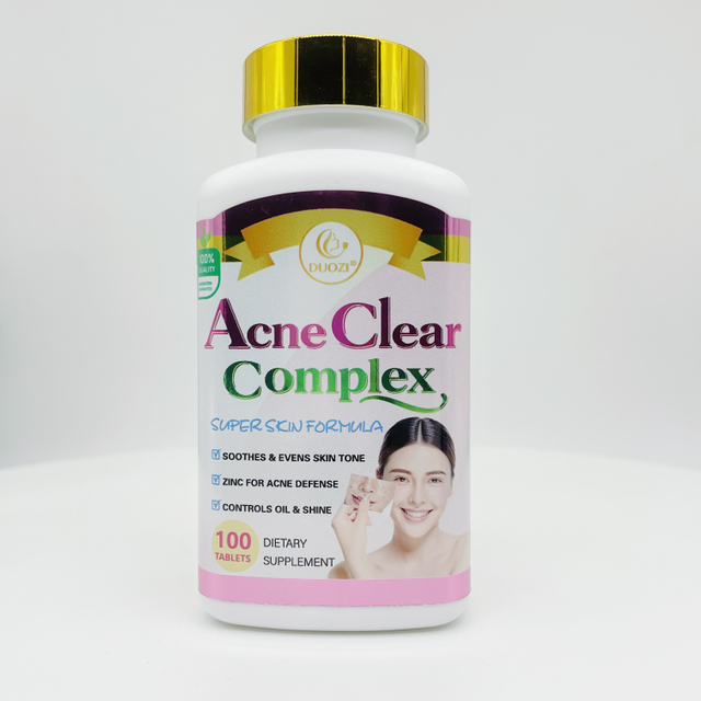 Acne Clear Tablets – Soothe, Control Oil & Shine