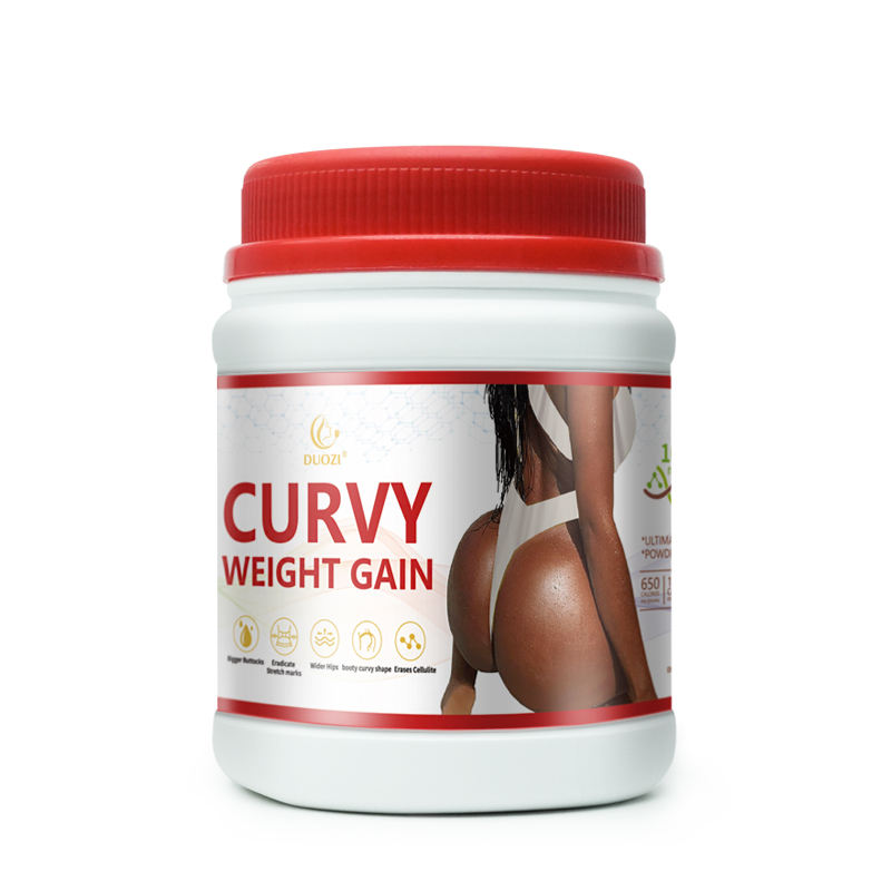 Curvy Bloom Natural Booty Weight Gain Powder Plant-Based Formula for Fuller Lifted Buttocks & Skin Firming