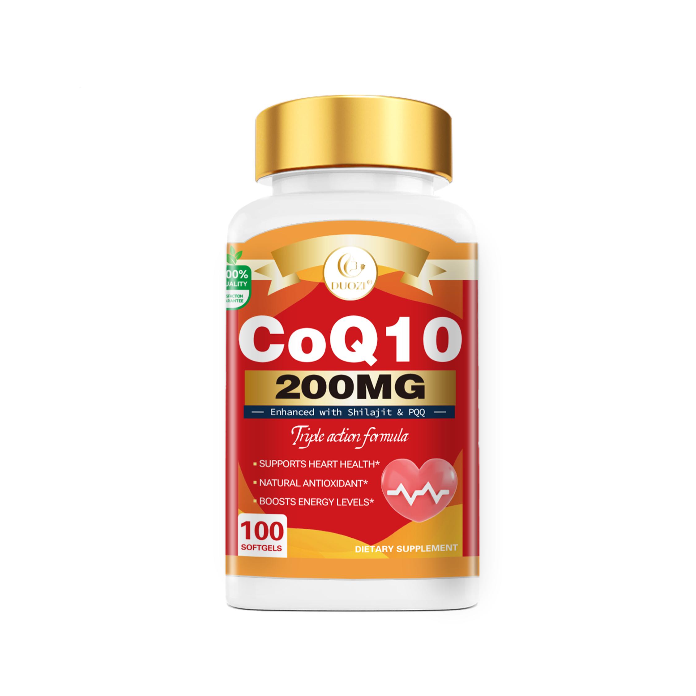 DUOZI Coenzyme Q10 softgel capsules bottle