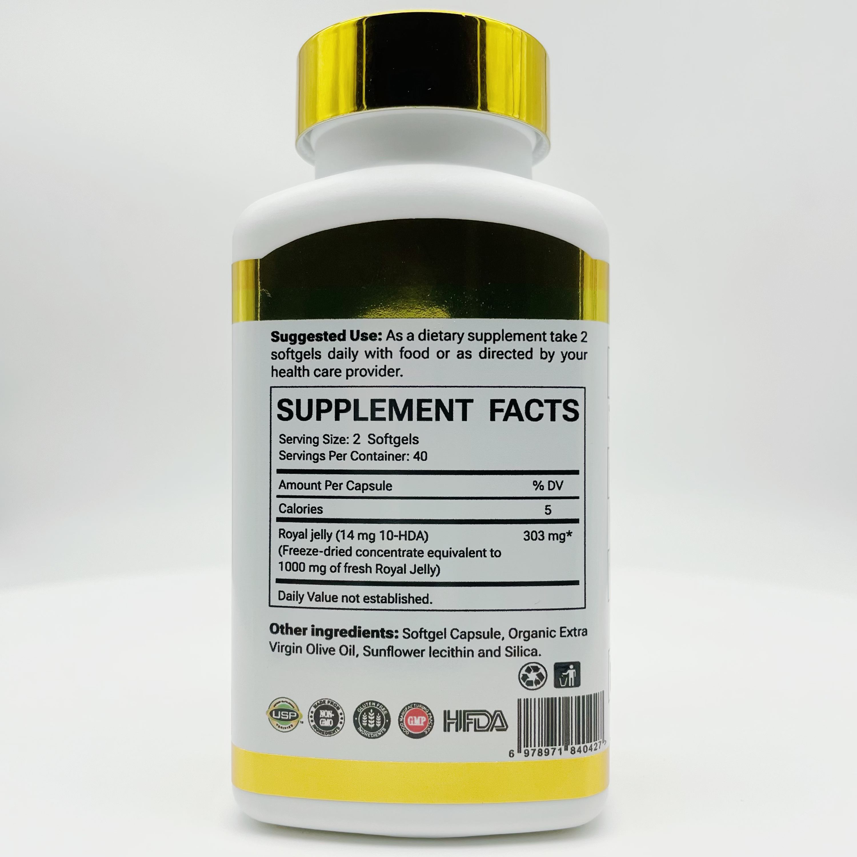 DUOZI Royal Jelly Softgels with 10-HDA