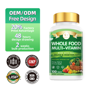 Whole Food Multivitamin Tablets Energy Heart Immune Support