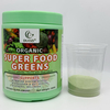Organic Super Greens Blend with Spirulina, Chlorella & Probiotics for Digestive Health