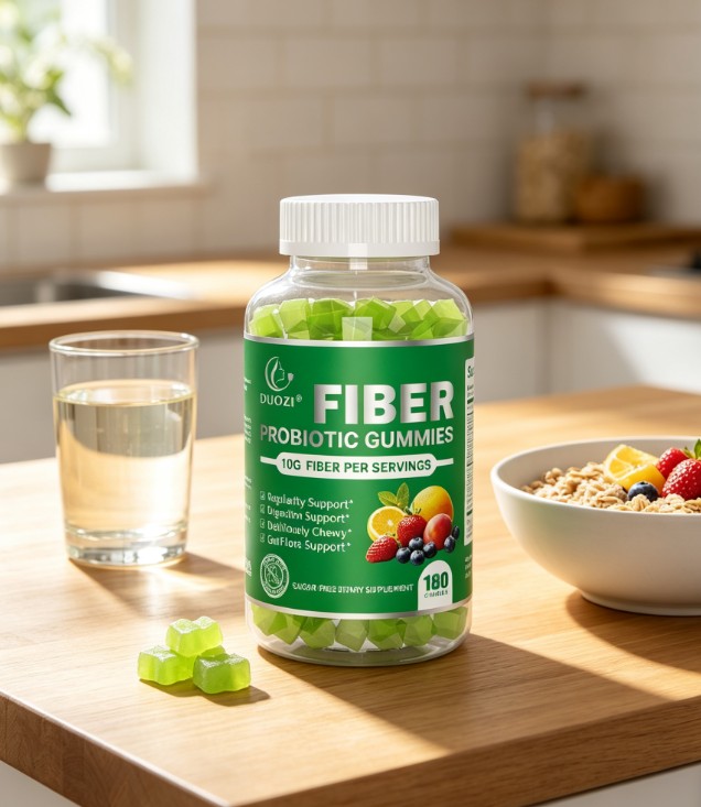 Sugar Free Fiber Probiotic Gummies | 10g Daily Fiber for Gut Digestion & Regularity Support