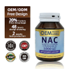 DUOZI 1000mg NAC Vegan Capsules for Energy & Immune Support