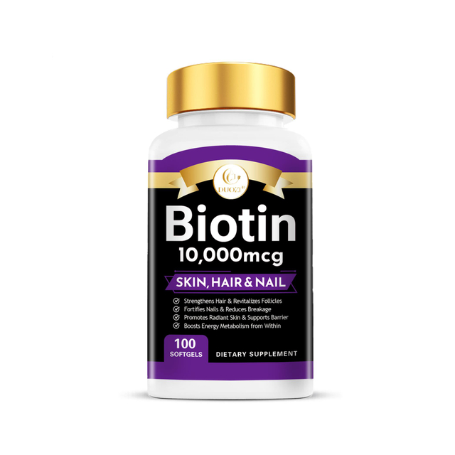 Biotin 10000mcg Hair Skin Nails Softgels