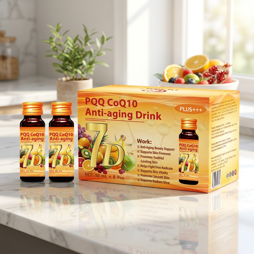 PQQ CoQ10 Anti-aging Drink for Skin Firmness Support
