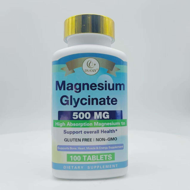 DUOZI Magnesium Glycinate 500mg Tablets | OEM Private Label Mineral Wellness Supplement Manufacturer