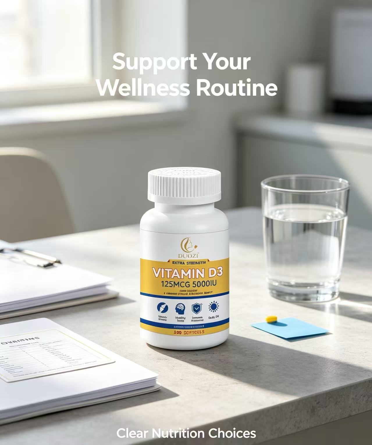 Vitamin D3 125MCG (5000IU) Supplement