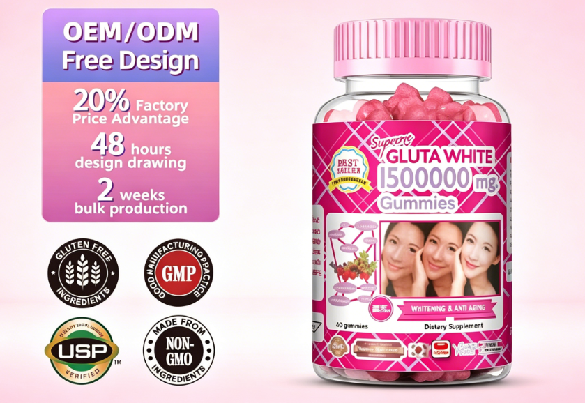 Supreme Gluta White 1500000mg Gummies Unlock Radiant, Youthful Skin From Within