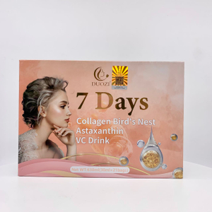 DUOZI 7 Days Skin Whitening Anti-wrinkle Collagen Brid's Nest Astaxanthin Vc Organic & Vegan Beauty Oral Liquid for Women