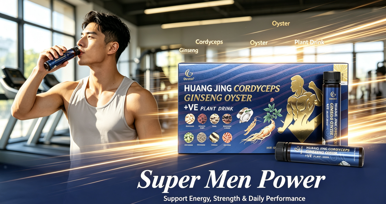HUANG JING CORDYCEPS GINSENG OYSER +VE PLANT DRINK