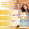 D3 K2 1000IU Softgels Bone Immune Support