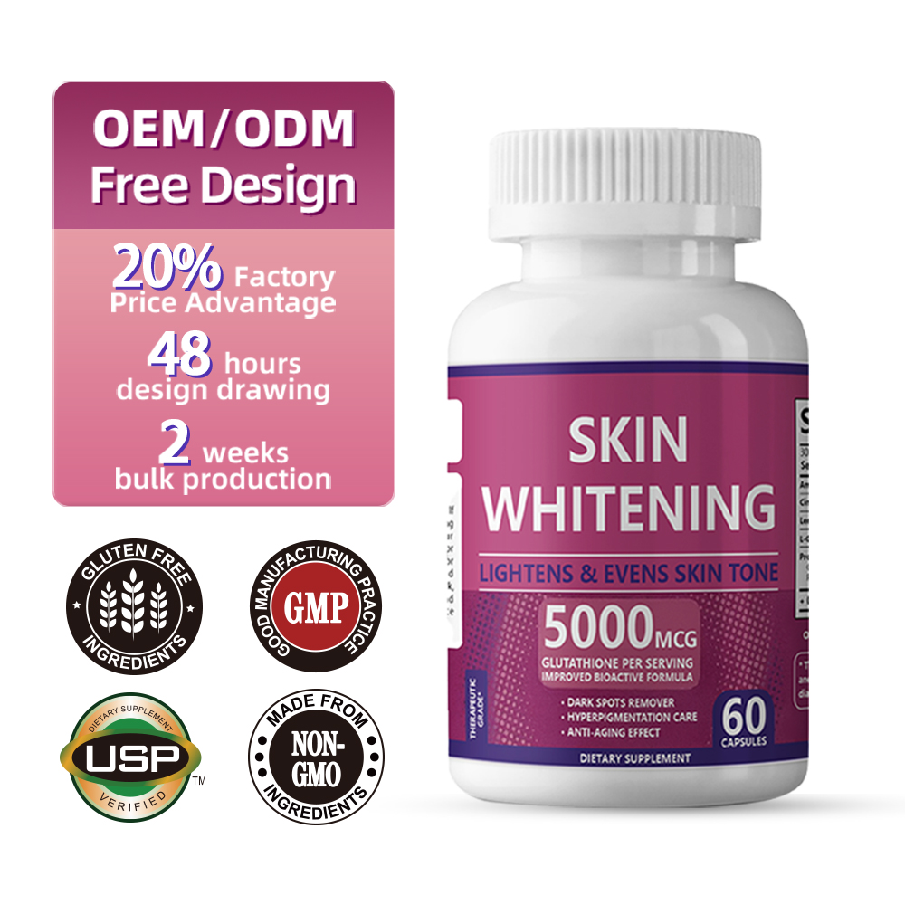 Glutathione 5000mg Skin Whitening Dark Spot Capsules