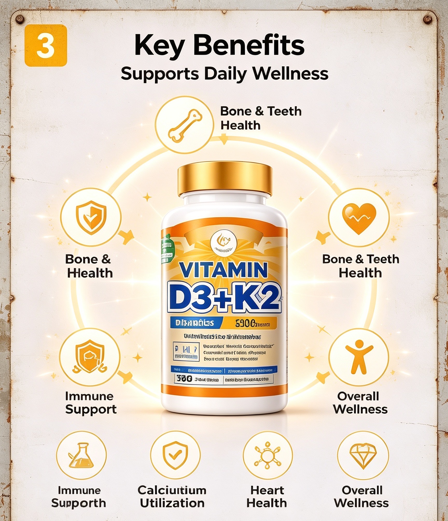 Vitamin D3+K2