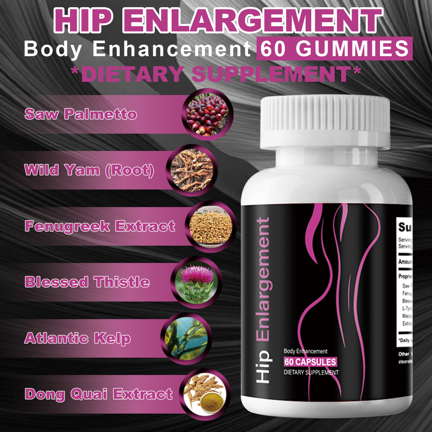 DUOZI Women's Curves Wellness Supplement Capsules