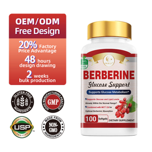 Berberine Softgels with MCT Oil for Glucose Support And , Promote Absorption Softgels