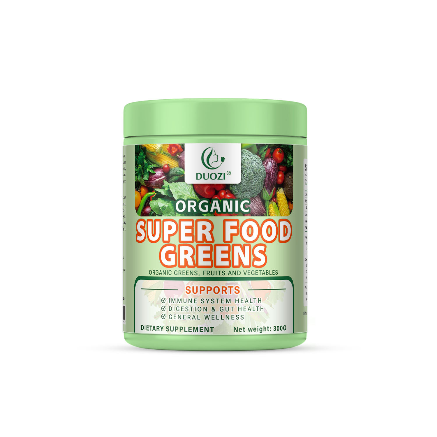 Organic Superfood Greens Powder for Gut Immune Support