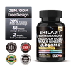 DUOZI Shilajit Extract Capsules | 8-in-1 Adaptogen Blend OEM Manufacturer