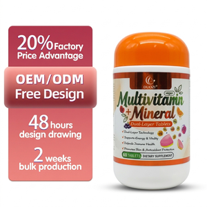 DUOZI Premium Vegan Dual-Layer Multivitamin for Energy Immunity Skin